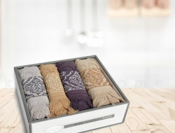 Набор кухонных полотенец махровых хлопковых KARVEN HM731 HANZADE 30х50 (4шт)