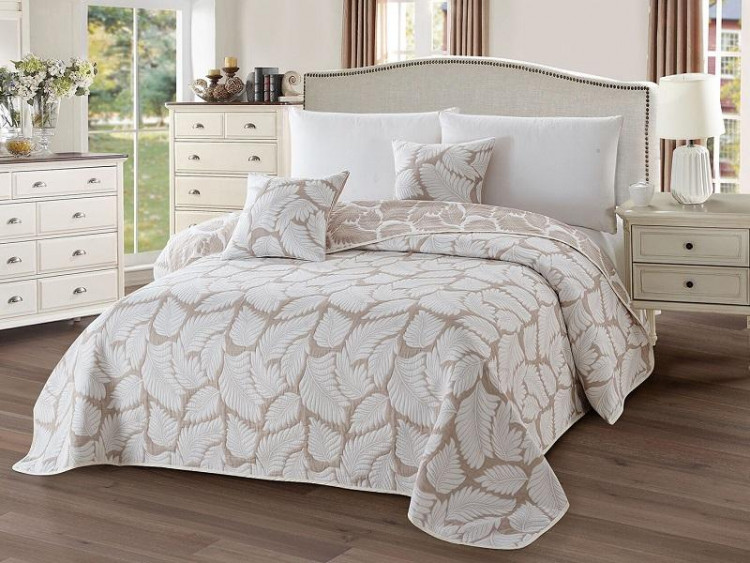 Покрывало с наволочками тонкое жаккардовое TANGO PR2325-04 PARISIENNE 230х250