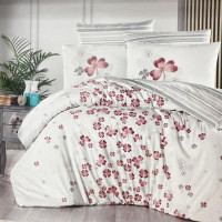 Постельное белье из ранфорса KARVEN N023 CHANCE POWDER 50х70 (2шт), 70х70 (2шт) евро