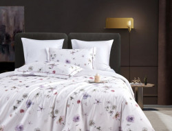 Постельное белье из египетского хлопка Premium ASABELLA Ботаника 50х70 (2шт) и 70х70 (2шт) семейное