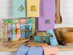 Набор кухонных полотенец ФРУКТЫ НЕДЕЛЬКА 40х60 (7шт)