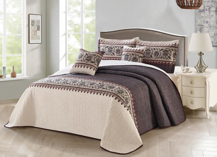 Покрывало с наволочками тонкое из полисатина TANGO LAFAYETTE MF-44 240х260