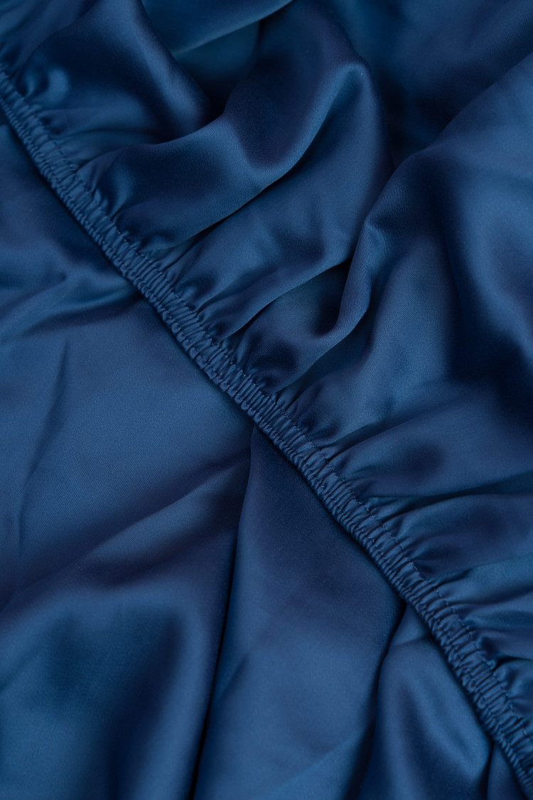 Простыня на резинке 160х200 GERMAN GRASS BLUE BRILLIANT GRASS 160х200х40