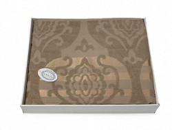 Плед из хлопка махровый KARVEN P962 CORNELY V3 бежевый 160х220