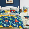 Постельное белье из сатина TANGO динозавры 50х70 (1шт) и 70х70 (1шт) 1,5-спальное
