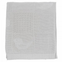 Плед детский из хлопка и акрила BELPOL BUNNY серебряный 110х140