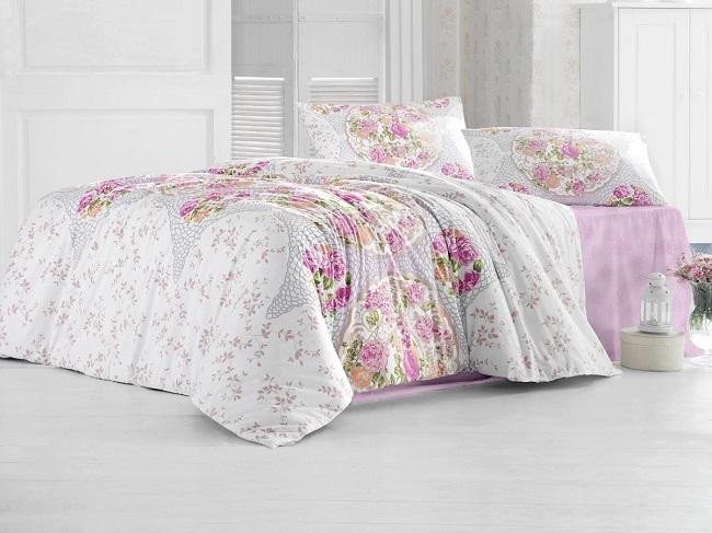 Постельное белье ALTINBASAK RANFORCE DEREN розовое 50х70 евро