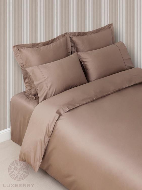 Постельное белье LUXBERRY BASIC капучино евро