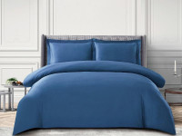 Постельное белье из египетского хлопка CRISTELLE синее евро