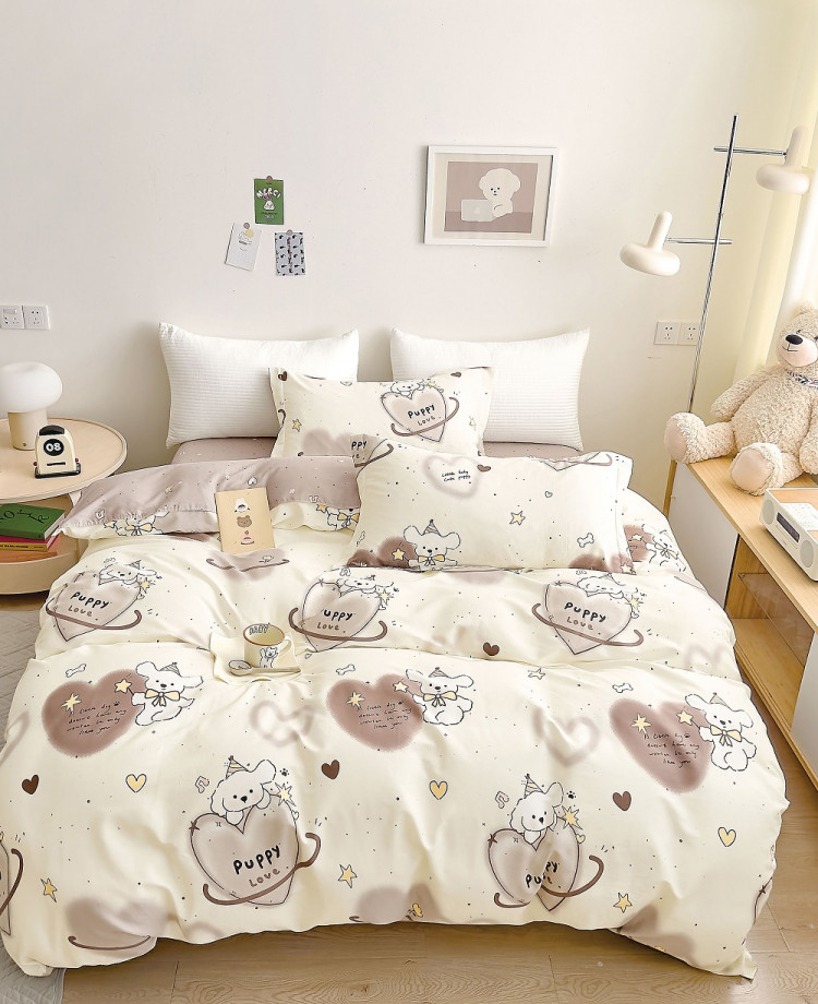 Постельное белье из твил-сатина TANGO puppy love 50х70 (1шт), 70х70 (1шт) 1,5-спальное