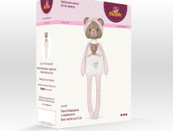 Набор для изготовления игрушки Miadolla MD-0367 Мама Медведица и медвежонок