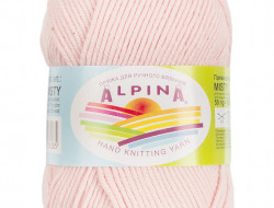 Пряжа ALPINA MISTY №07 бледно-розовая 70% хлопок, 30% шерсть 10 шт х 50 гр, 105 м +/- 5 м