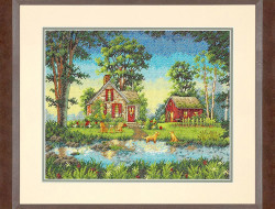 Набор для вышивания DIMENSIONS 70-35340 Летний коттедж 35,5x28 см