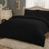 Постельное белье из сатина TAC HAPPY DAY BASIC черное евро