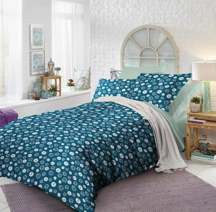 Постельное белье двухстороннее из сатина SAILID BL-28-2 2-спальное