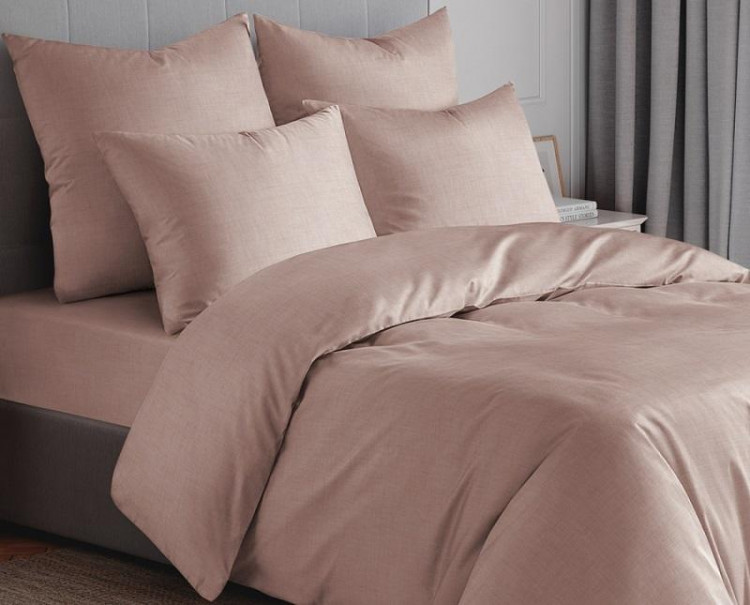 Пододеяльник из хлопка, вискозы и льна SAILID NATURAL TOUCH LC-5-210х230 пудра 210х230