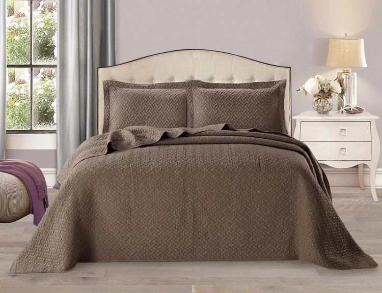 Покрывало с наволочками тонкое жаккардовое TANGO PIETRA STONE WASH PTR-02 240х260