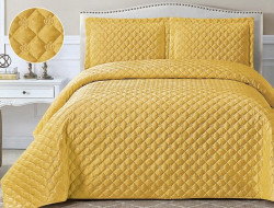 Покрывало с наволочками тонкое из велюра TANGO FRENCH CROWN FC-13 240х260