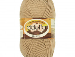 Пряжа ADELIA HAPPY №03 бежевая 100% акрил, 10 шт х 50 гр, 128 м +/- 7 м