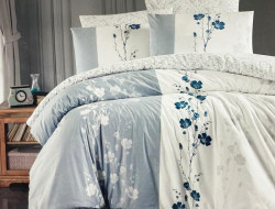 Постельное белье из ранфорса KARVEN N023 CAMELIA GREY 50х70 (2шт), 70х70 (2шт) евро