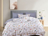 Постельное белье из египетского хлопка Premium ASABELLA Весенняя симфония 50х70 (2шт) и 70х70 (2шт) евро
