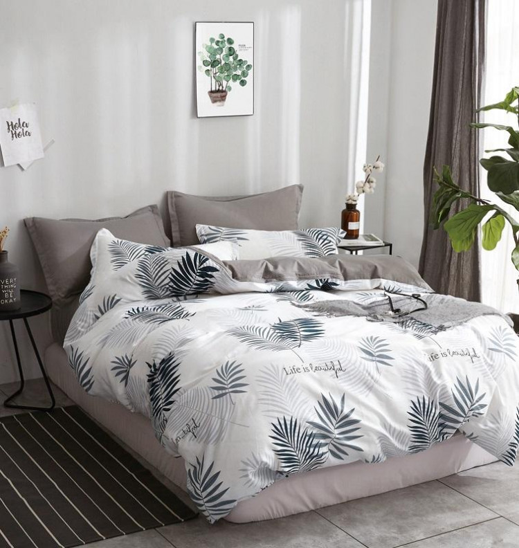 Постельное белье двухстороннее из твила TANGO эсхинантус 70х70 (2шт) семейное