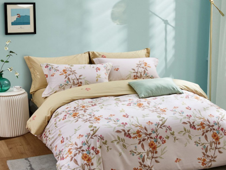 Постельное белье из сатина ASABELLA 1871-6 50х70 (2шт) и 70х70 (2шт) евро