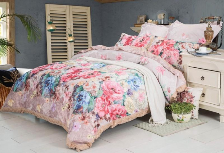 Постельное белье из сатина с вышивкой САЙЛИД D-184 семейное