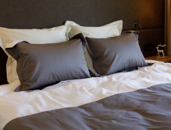 Постельное белье VON DER THANNEN TWIST GREY AND WHITE 50х70 (2шт) семейное