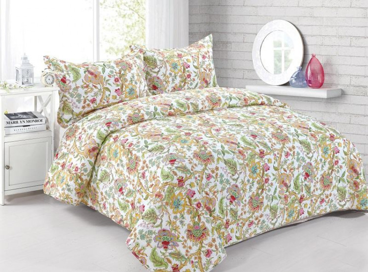 Покрывало с наволочками хлопковое TANGO PATCHWORK PW333-208 230х250