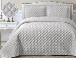 Покрывало с наволочками тонкое из велюра TANGO FRENCH CROWN FC-14 240х260