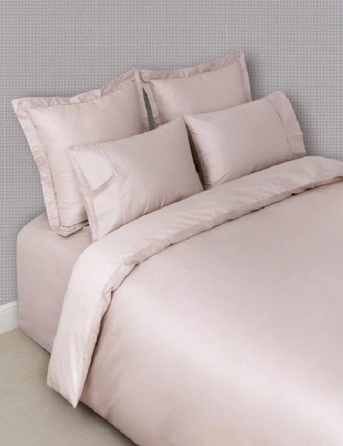 Постельное белье LUXBERRY BASIC розово-жемчужное евро