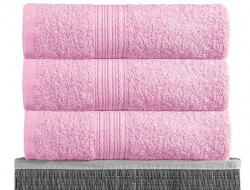 Полотенце махровое BAYRAMALY розовое 70х140