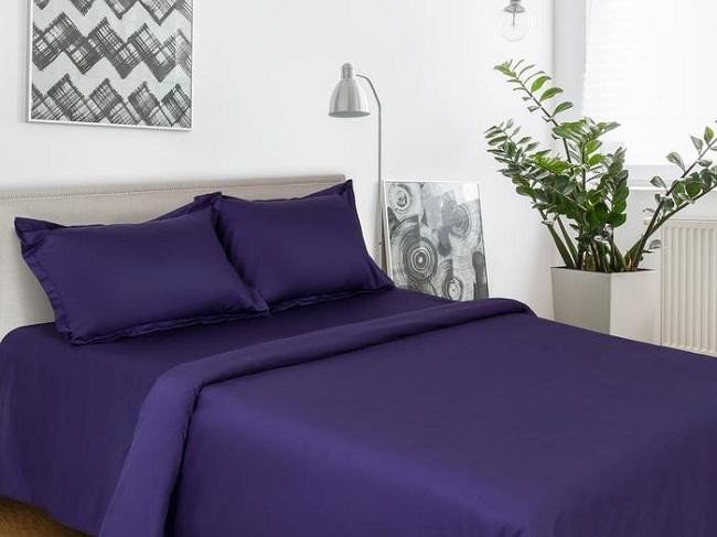 Постельное белье из мако-сатина ЭТЕЛЬ ЧЕРНИЧНЫЕ НОЧИ семейное