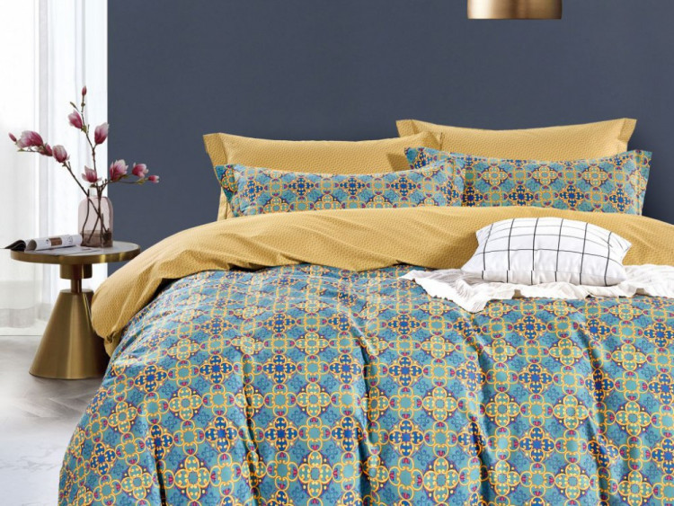 Постельное белье из сатина ASABELLA 1916-6 50х70 (2шт) и 70х70 (2шт) евро