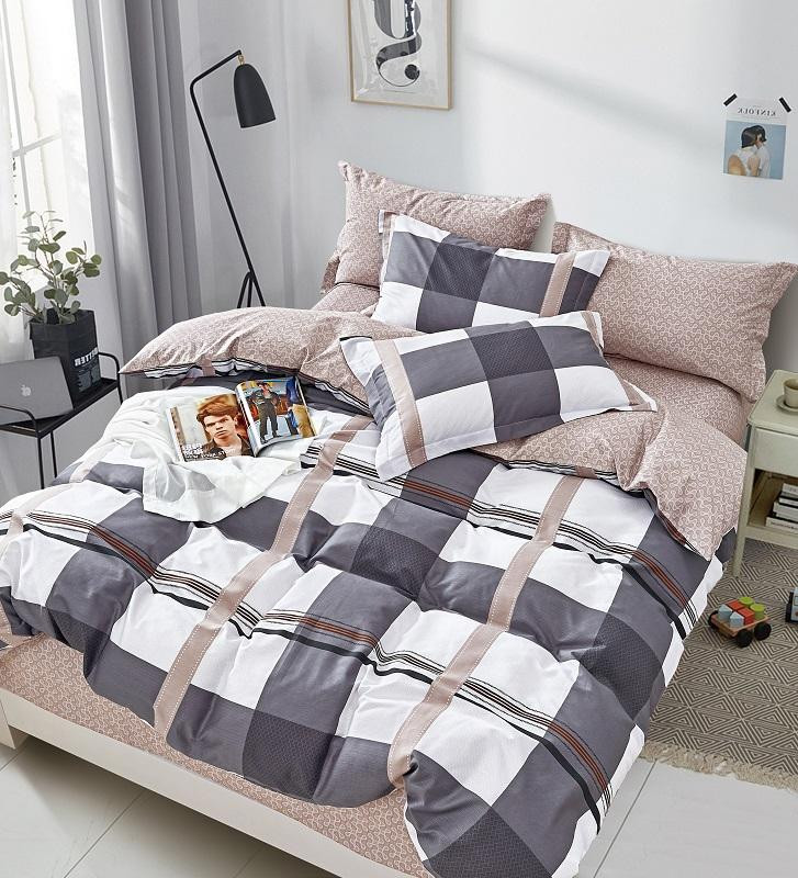 Постельное белье из твила TANGO квадри 50х70 (1шт), 70х70 (1шт) 1,5-спальное