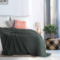 Плед однотонный фланелевый TANGO BARRETTA 01 темно-серый 200х220