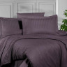 Постельное белье из страйп сатина KARVEN N163-SS-011 KMURDUM темно-лиловое 50х70 (2шт), 70х70 (2шт) евро