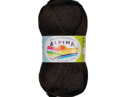 Пряжа ALPINA ORGANICA №02 черная 80% хлопок, 20% лен 10 шт х 50 гр, 170 м +/- 8 м