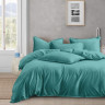 Постельное белье из люксового сатина АЛЬВИТЕК ОCA-005 бирюзовое 50х70 (2шт), 70х70 (2шт) евро