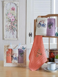 Набор кухонных полотенец ЛАВАНДА 30х50 (3шт)