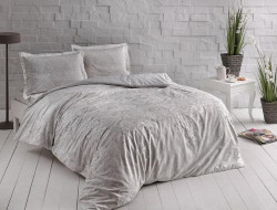 Постельное белье сатиновое TAC HAPPY DAY CASTILLO кремовое евро