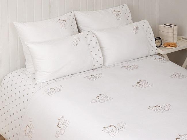 Наволочка из перкали LUXBERRY YUMMY BREAKFAST белая 70х70