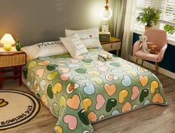 Плед из микрофибры TANGO ФЛАНЕЛЬ Яркие сердечки 200х220