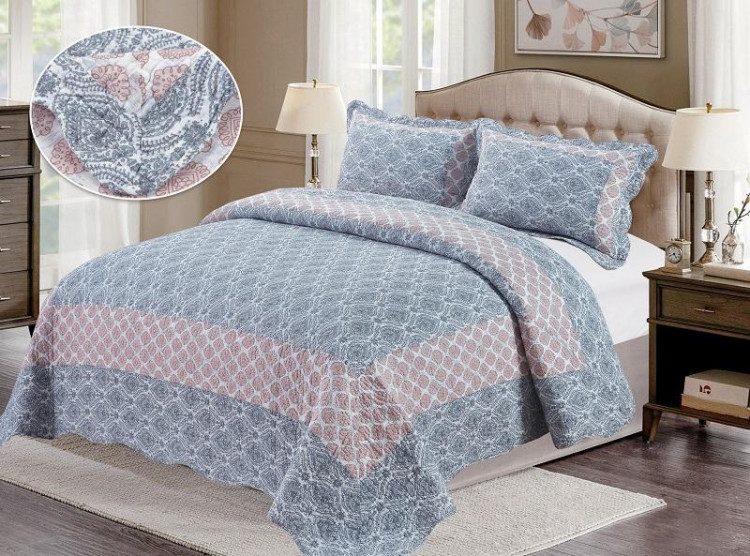 Покрывало с наволочками хлопковое TANGO PATCHWORK PW333-210 230х250