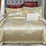 Постельное белье из жаккарда с оборкой KARVEN N005-621 50х70 (2шт), 70х70 (2шт) семейное