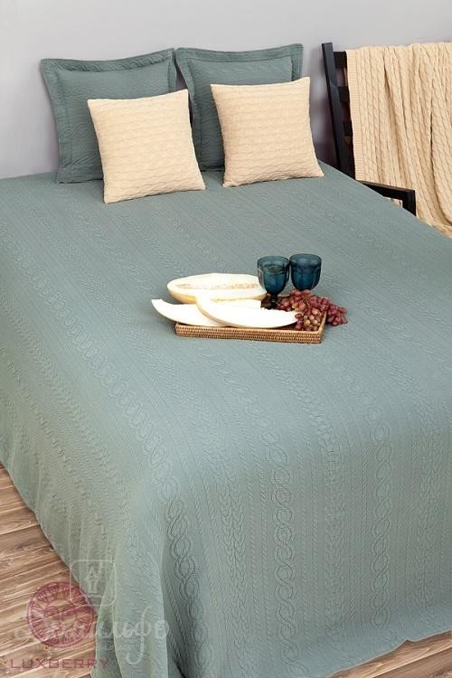 Покрывало LUXBERRY ЗЕФИР зеленое 240х260