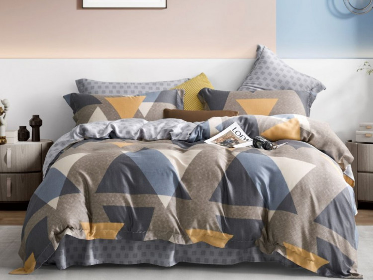 Постельное белье из тенсела ASABELLA 2044-7 50х70 (2шт) и 70х70 (2шт) семейное