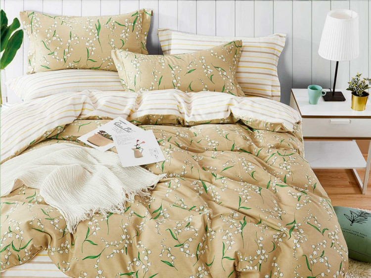 Постельное белье из сатина ASABELLA 1339-6 50х70 (2шт) и 70х70 (2шт) евро