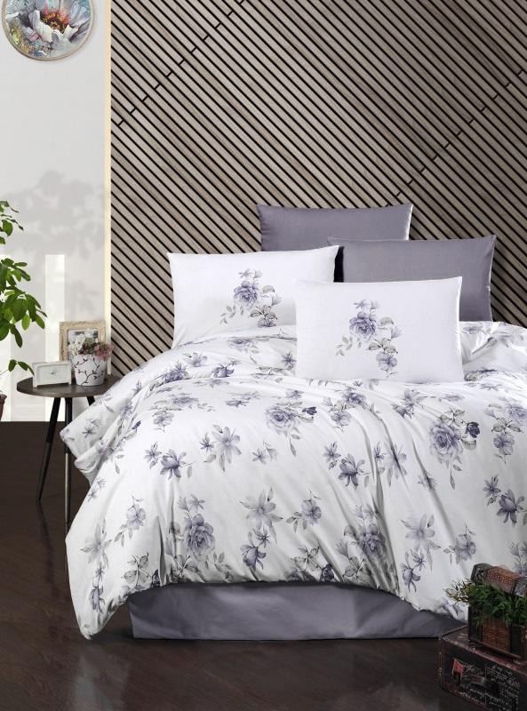 Постельное белье из ранфорса KARVEN N022 ROSEMARY PURPLE 50х70 (1шт), 70х70 (1шт) 1,5-спальное